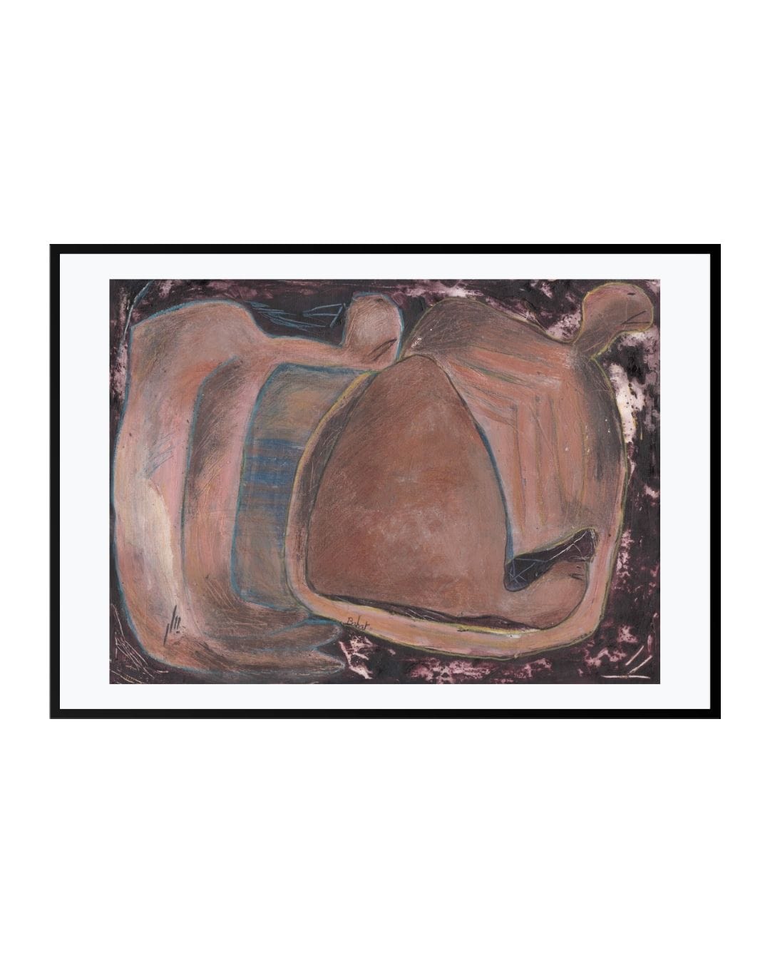 Posters, Prints, & Visual Artwork Abstract Expressionism Print - Our Flatfish World